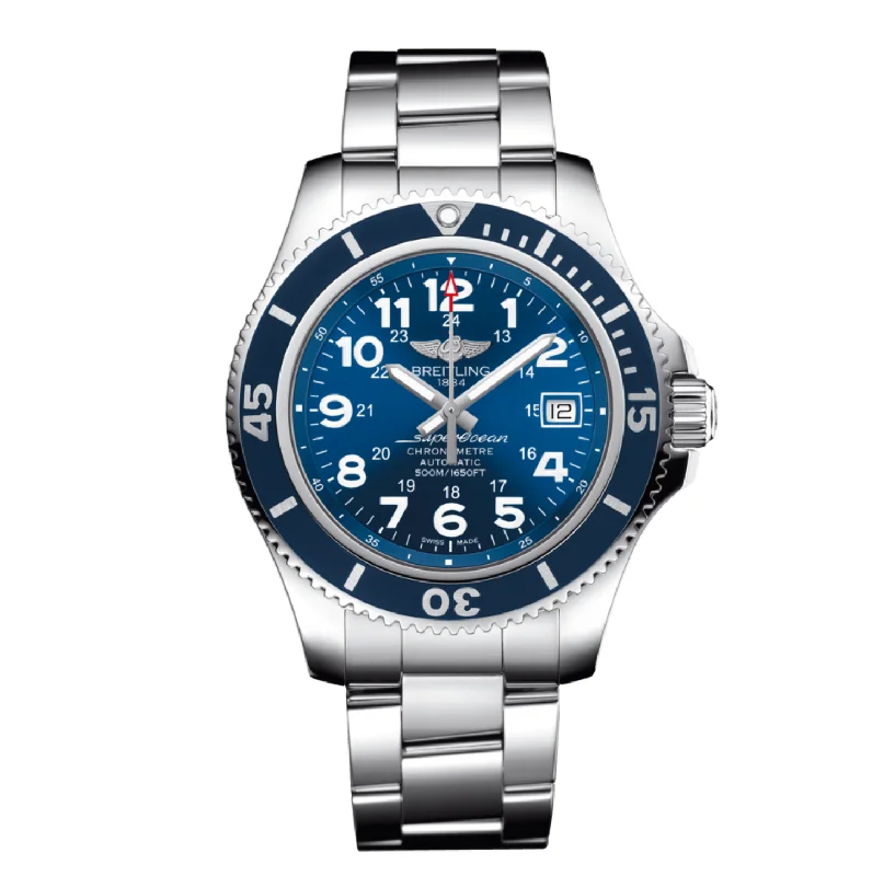 Breitling Superocean II 42 Stainless Steel Blue Dial