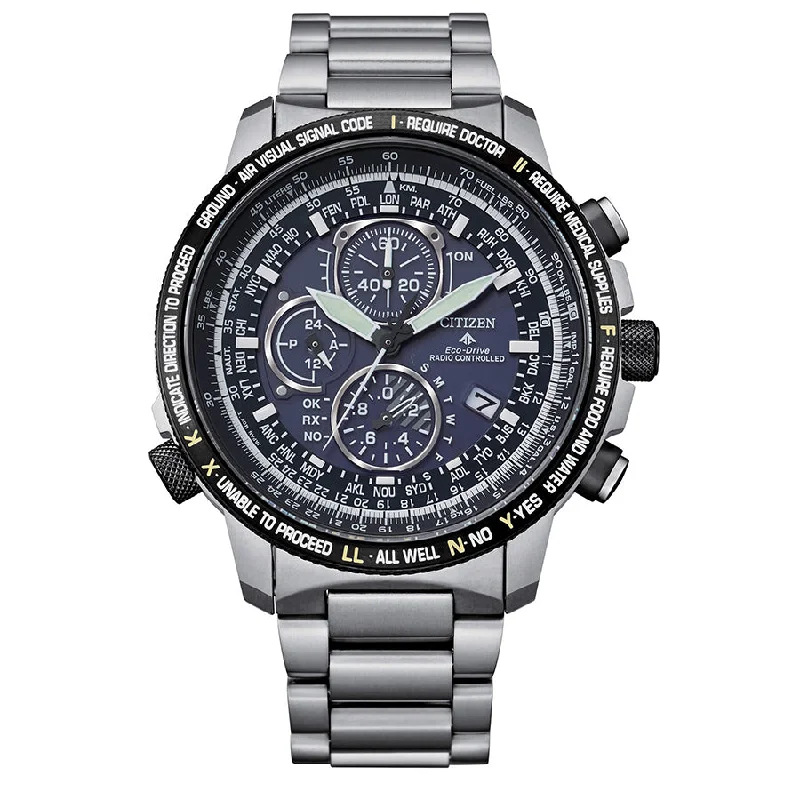 Citizen Men's AT8199-84L Super Titanuim Sky Radio Watch