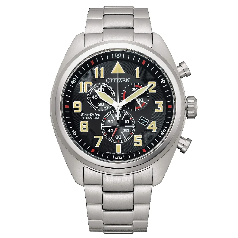 Citizen Men's AT2480-81E Crono Super Titanio Eco-Drive