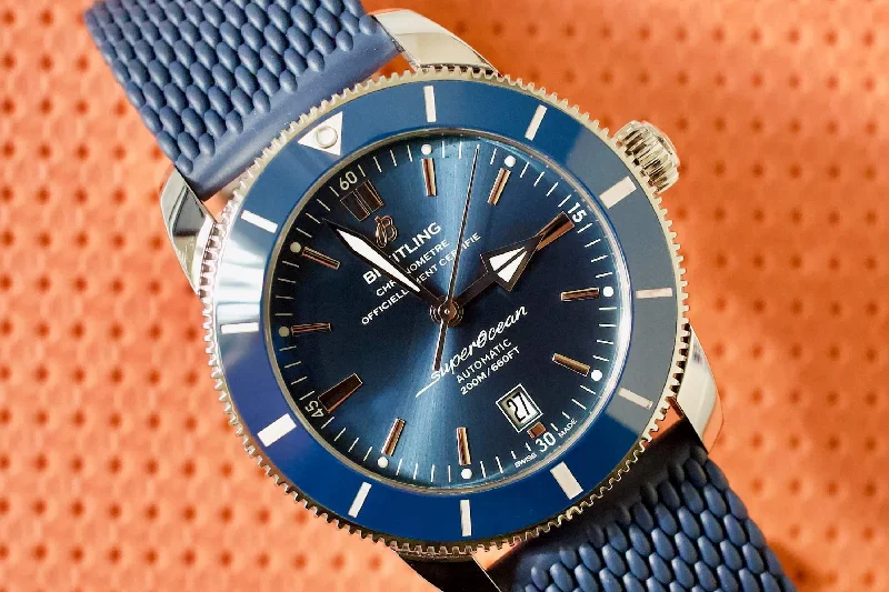 SOLD OUT: Breitling SuperOcean Heritage 46mm AB202016/C961 Box Papers Warranty BLUE Ceramic