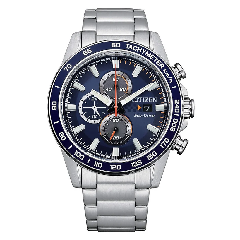 Citizen Men's CA0781-84L Chrono Racing Blue Dial Eco-Drive