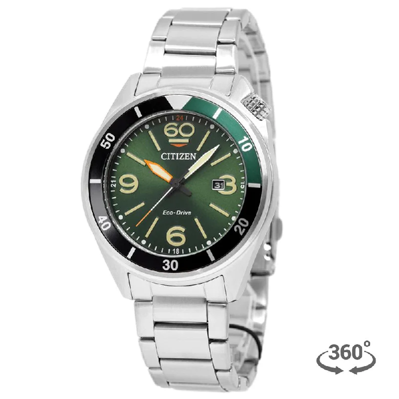 Citizen Man's AW1718-88X Seaplane Green Dial