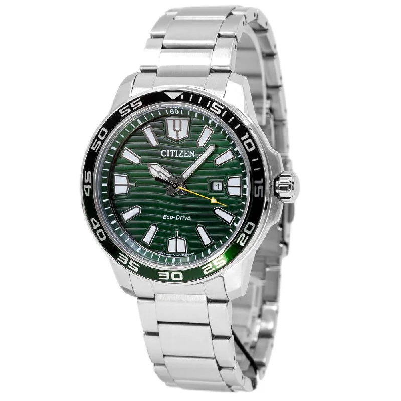 Citizen Men's AW1526-89X Marine Sport Green Dial Watch