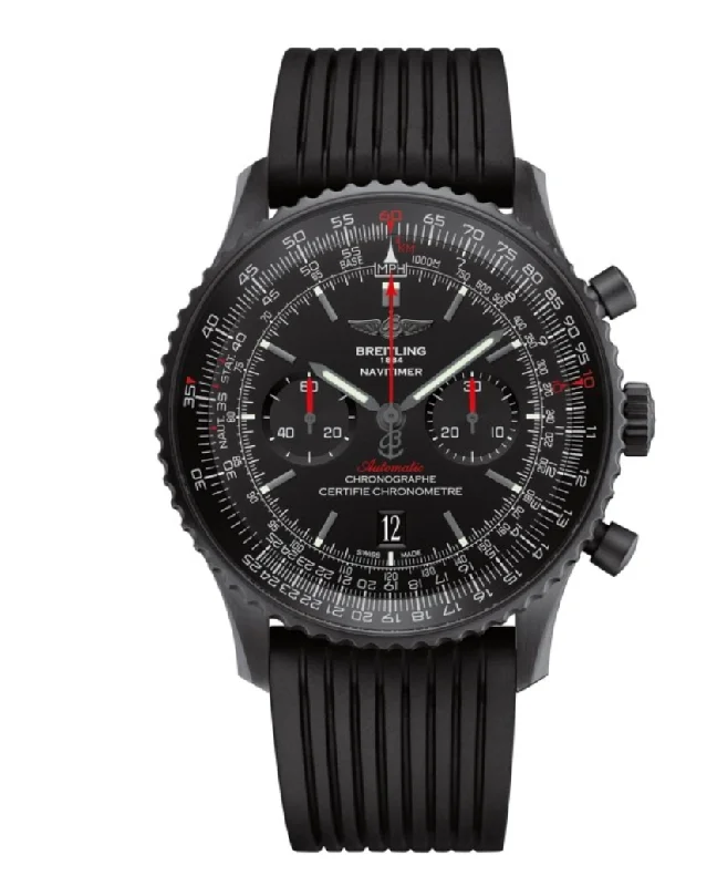 Breitling Navitimer 01 Black Steel Black Dial