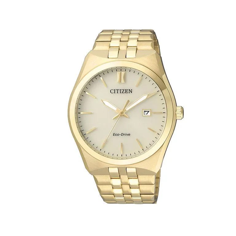 Citizen Eco-Drive Gold Date Dress Watch