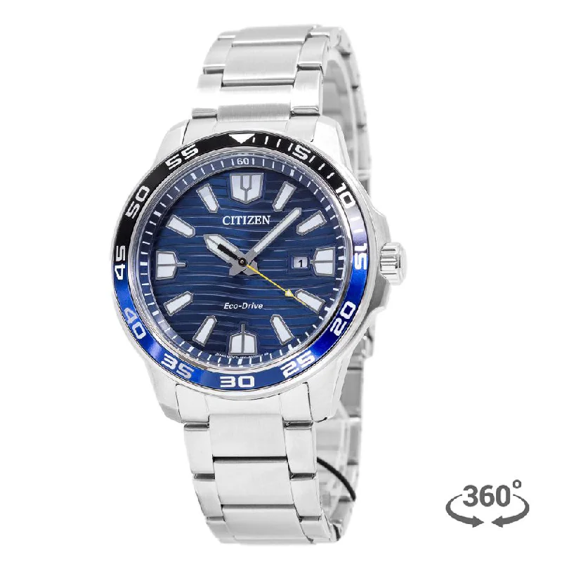 Citizen Men'sAW1525-81L Marine Sport Blue Dial Watch