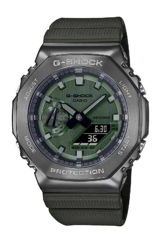 G-Shock Stainless Steel 'CasiOak' GM2100B-3A