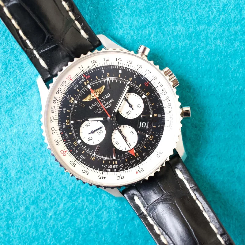 SOLDOUT: Breitling Navitimer GMT Chronograph AB04412 48MM w Factory Breitling Box (Original Retail for $10,4060)