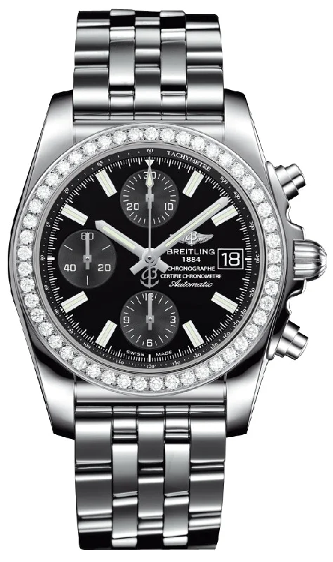 Breitling Chronomat 38mm Ladies Black Dial