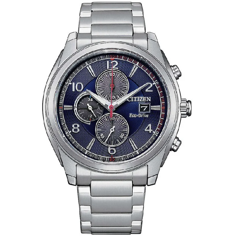 Citizen Men's CA0671-82L Eco-Drive Chrono Blue Dial