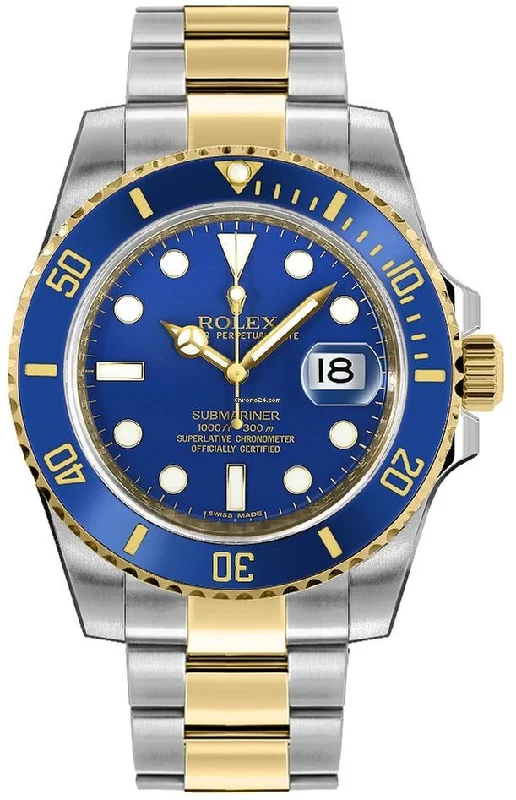 Rolex Submariner Stainless Steel & 18K Yellow Gold Blue Ceramic - New