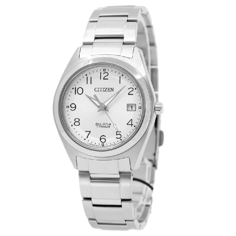 Citizen Ladies FE6150-85A Super Titanium Silver Dial Watch