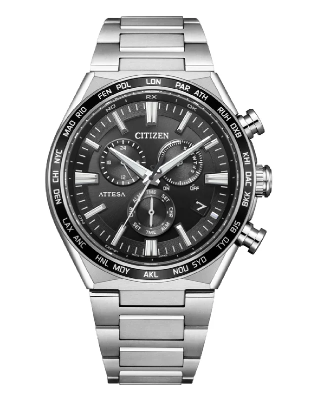 Citizen Attesa Gnts Eco-Drive Titanium Watch CB5966-69E