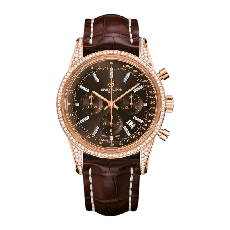 Breitling Transocean Chronograph 18k Rose Gold