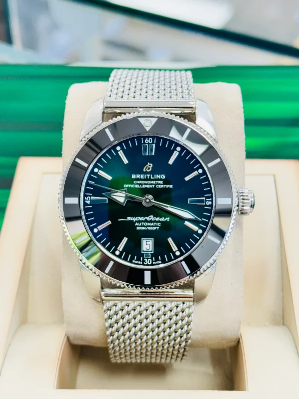 Breitling AB2020 Superocean Heritage II 46  Green Dial Box and Papers UNWORN