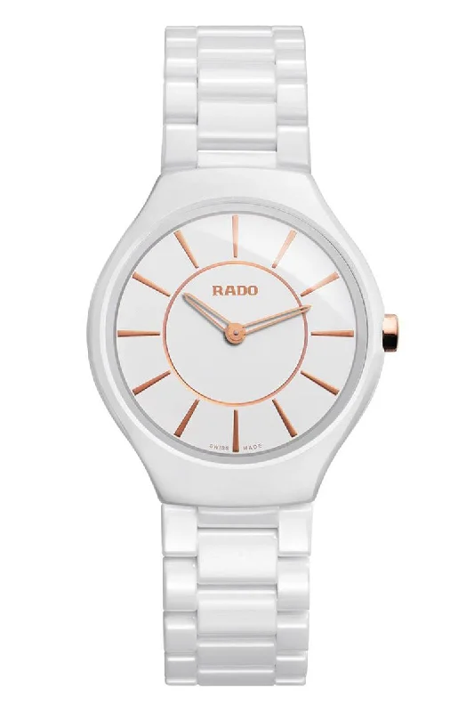 Rado True Thinline White Ceramic R27958102