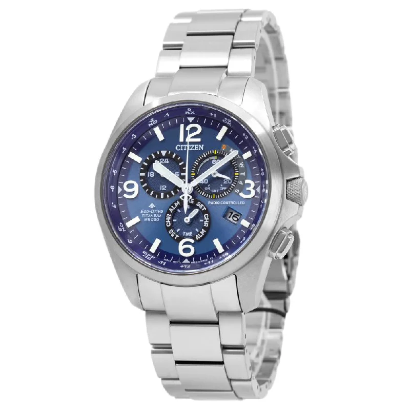 Citizen Men's CB5930-82L Super Titanium Chrono Blue Dial