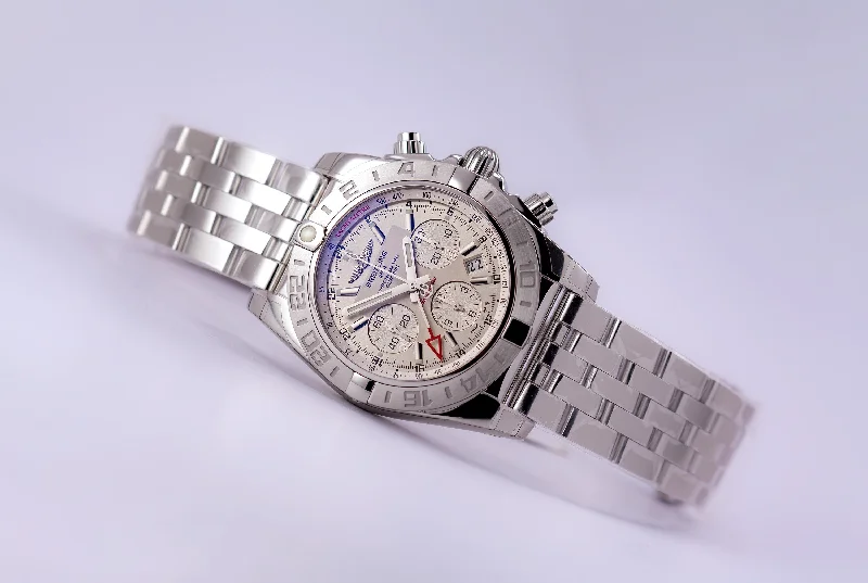 Breitling Chronomat 44 GMT Stainless Steel Silver Dial