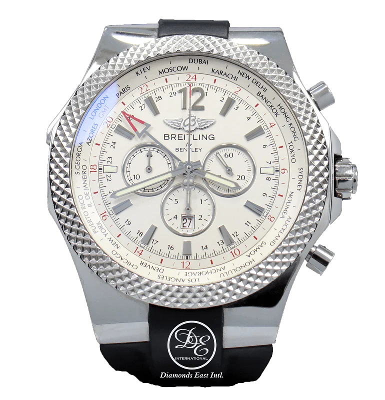 BREITLING For Bentley GMT A47362 49mm Chronograph Watch Papers Mint Condition