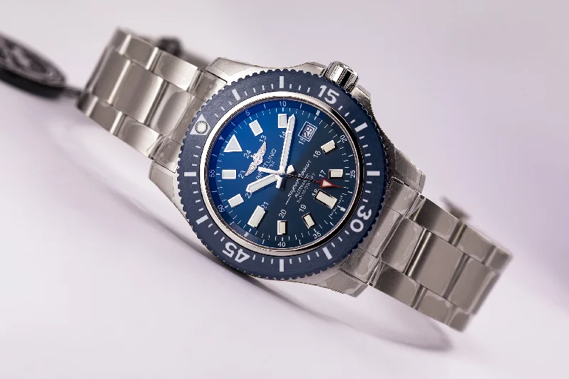 Breitling Superocean 44 Special Steel Ceramic Blue Bracelet