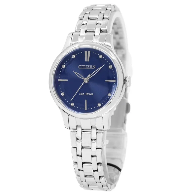 Citizen Ladies EM0890-85L Dress Crystal Blue Dial Watch