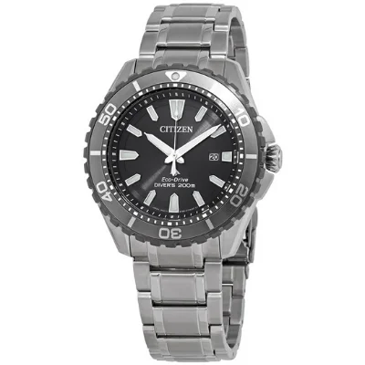 Citizen Promaster Diver Luminous Silver Dial Mens Watch BN0198-56H