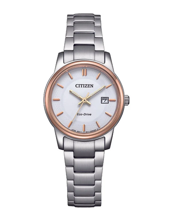 Citizen- Lds Eco-Drive Bracelet Stainless Steel Two Toned-EW2319-71A-789115