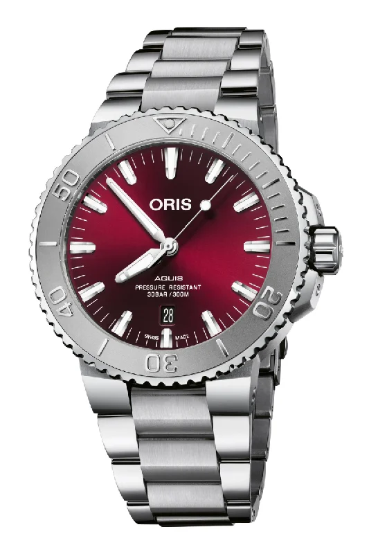 Oris Aquis Date "Cherry" 43.5mm 01 733 7730 4158-07 8 24 05PEB