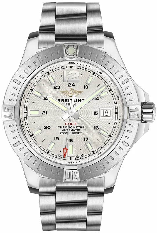 Breitling Colt Automatic Stainless Steel Silver Dial