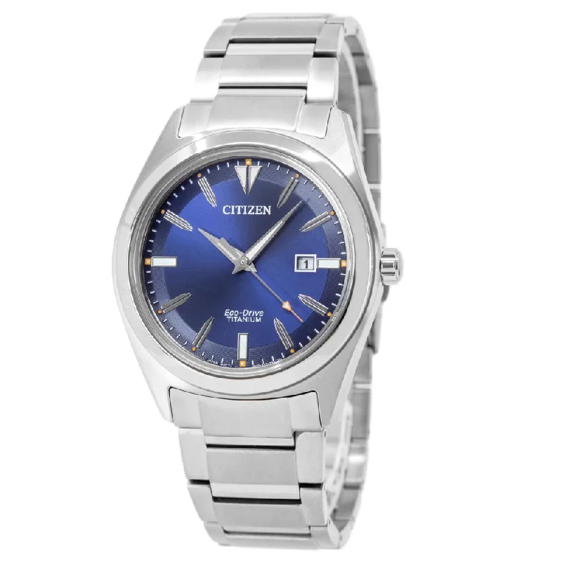 Citizen Men's AW1640-83L Super Titanium Blue Dial Watch