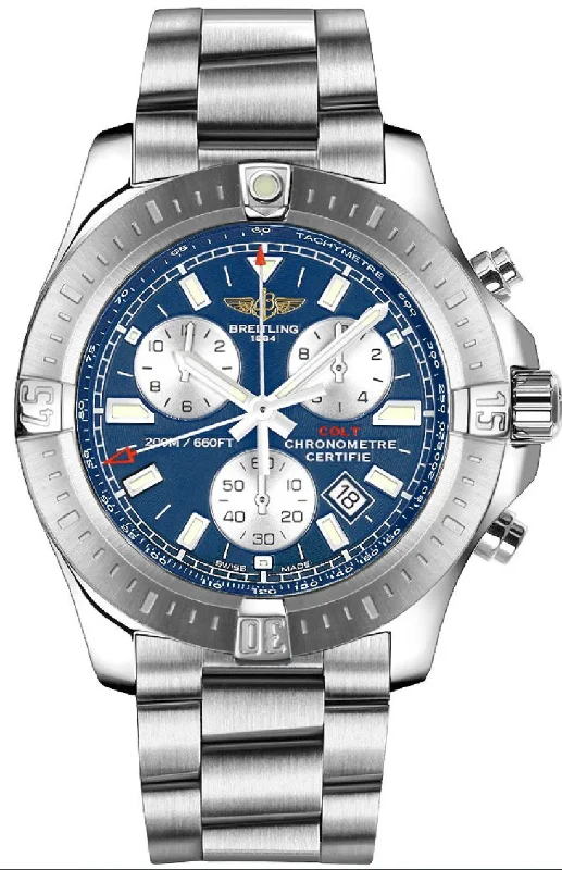 Breitling Colt Chronograph Stainless Steel Mariner Blue Dial