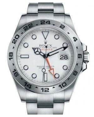 Rolex Explorer II "Steve McQueen" GMT Stainless Steel White Dial 42mm Oyster Bracelet 216570 - NEW