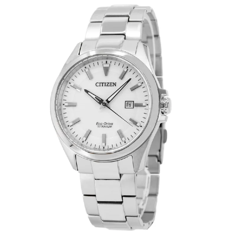 Citizen Men's BM7470-84A Titanium White Dial Watch