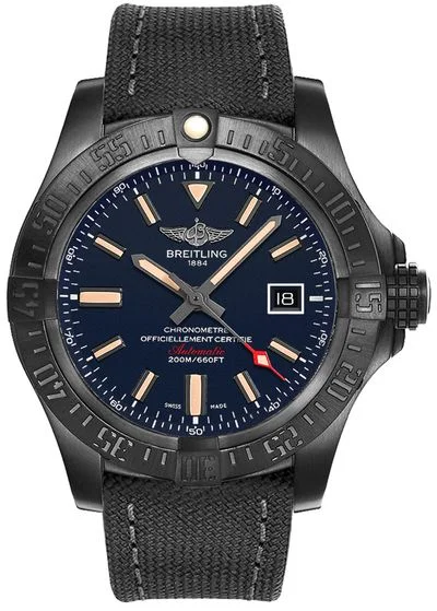 Breitling Avenger Blackbird Titanium Blue 48mm Dial Limited Edition