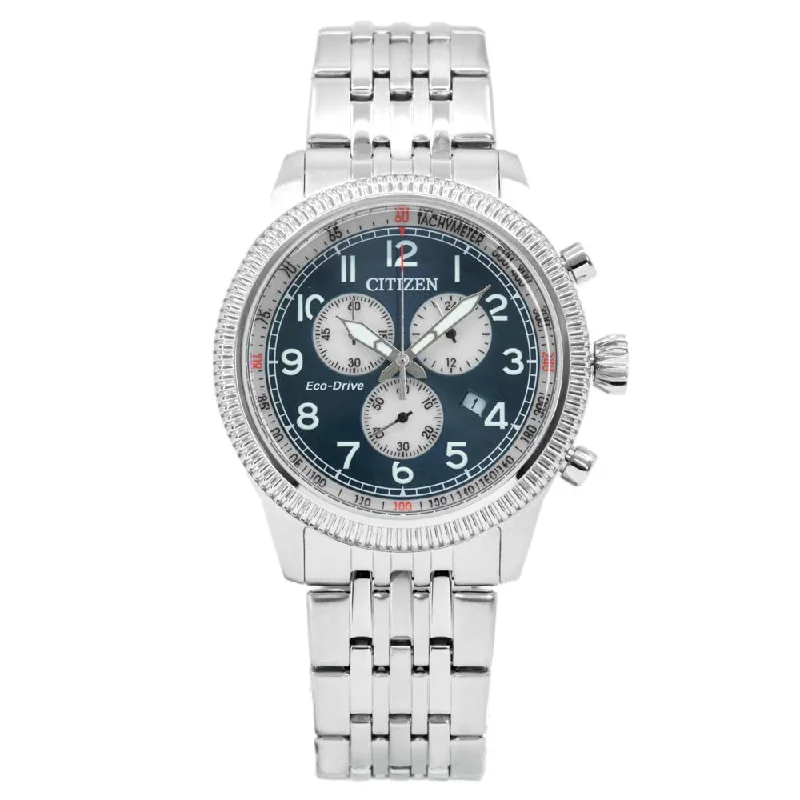 Citizen Men's AT2460-89L Aviator Chrono Blue Dial Watch