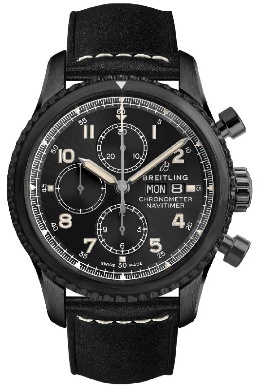 Breitling Navitimer 8 Chronograph 43 Black Steel Black Dial