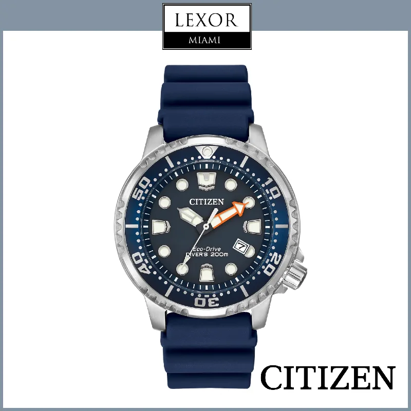 Citizen BN0151-09L ProMaster Diver Eco-Drive Blue Silicone Strap Men Watches