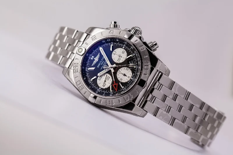 Breitling Chronomat 44 GMT Stainless Steel Black Dial