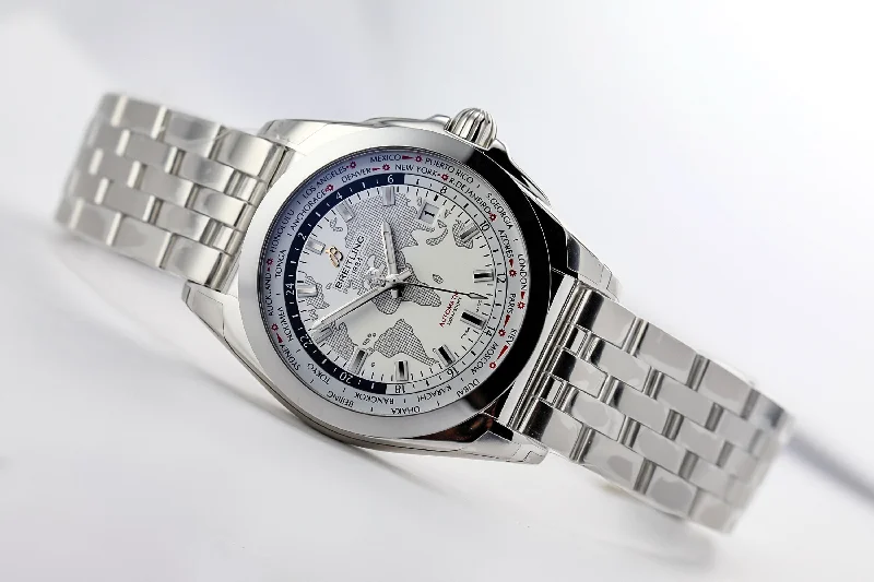 Breitling Galactic Unitime White Dial