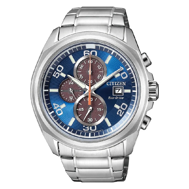 Citizen Men's CA0630-80L Eco-Drive Blue Dial Chrono Watch