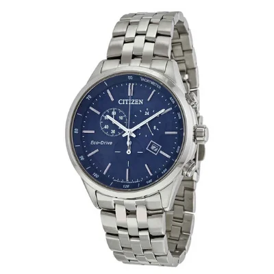 Citizen Men's Corso w/ Eco-Drive Chronograph Stainless Steel Watch with Date, AT2141-52L