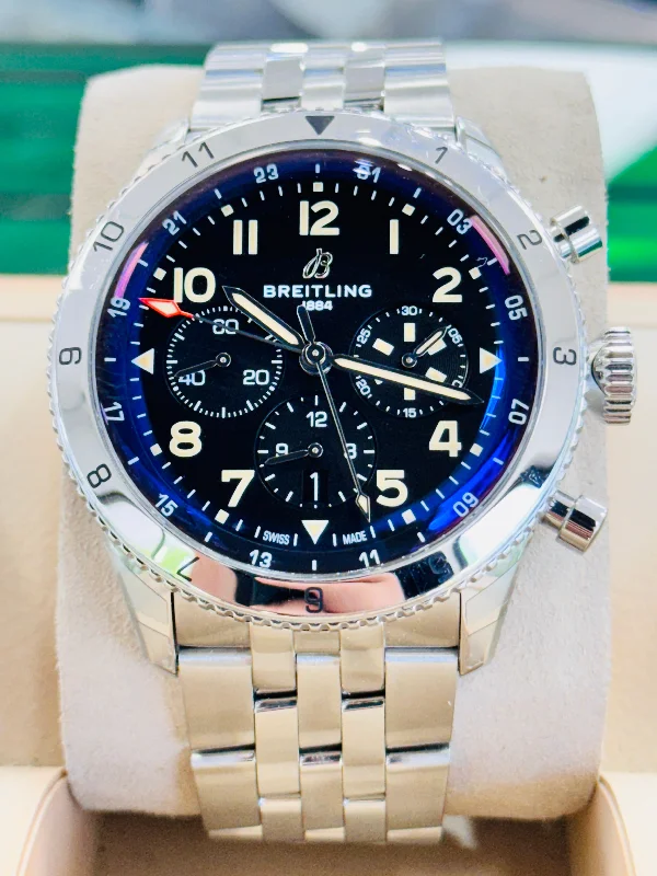 Breitling Super Avi B0445 Chronograph GMT 46 Tribute to Vought F4U Corsair Unworn Box and Papers