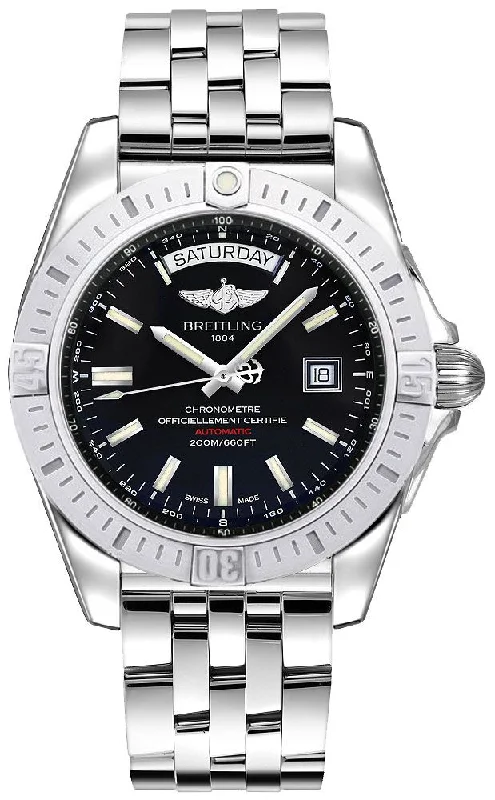 Breitling Galactic 44 Day & Date Automatic Black 44mm Dial