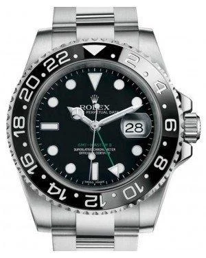 Rolex GMT Master II Stainless Steel Black Dial Ceramic Bezel Oyster Bracelet 116710LN