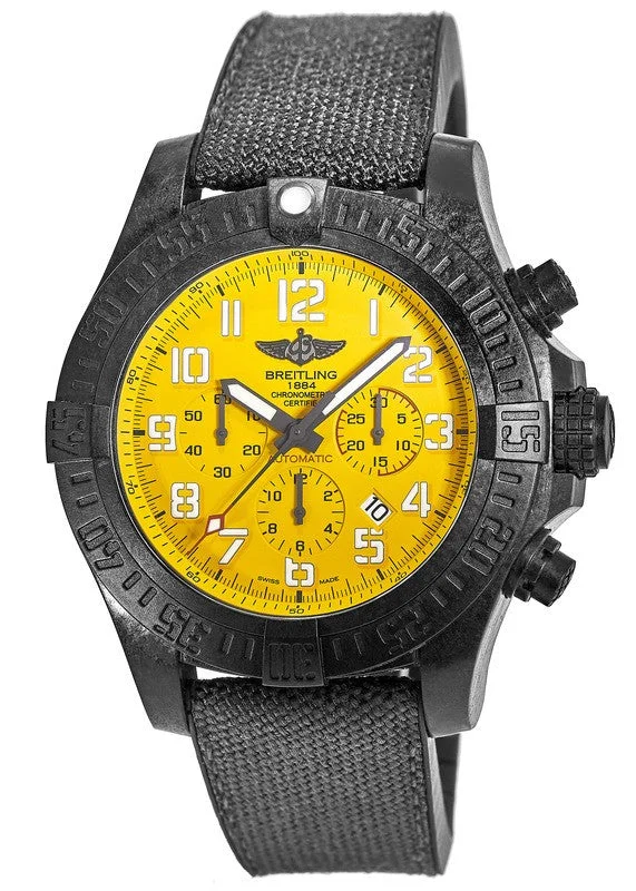 Breitling Avenger Hurricane Matte Black Polymer Yellow Dial