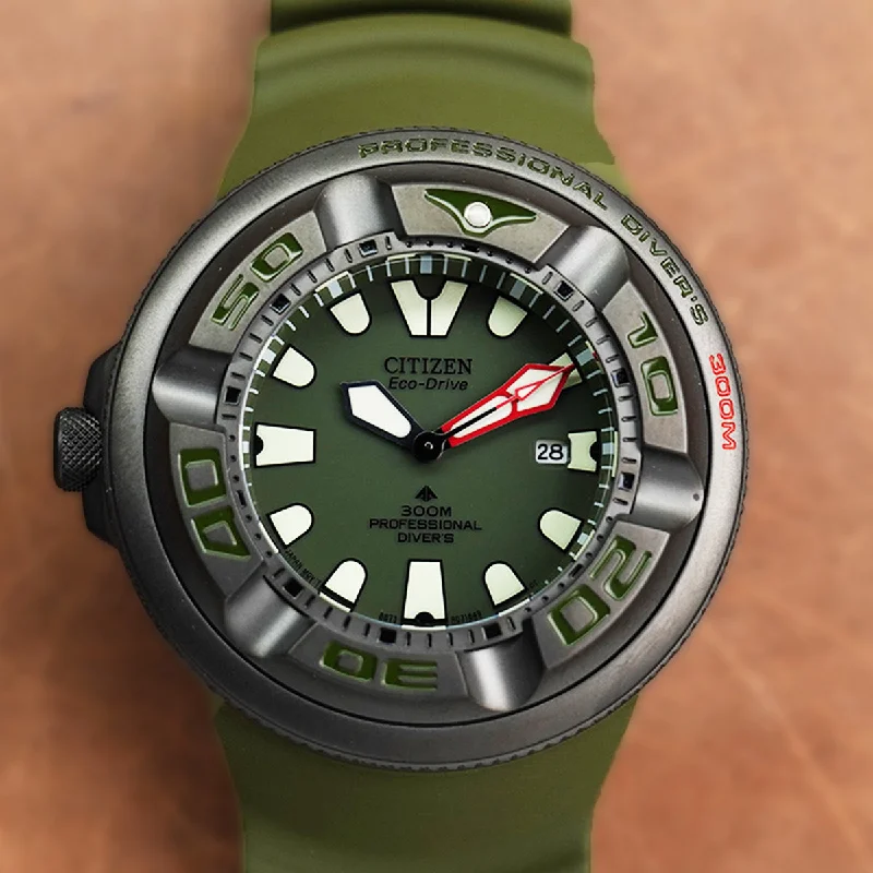 Citizen Promaster Marine BJ8057-17X Army Green Dial