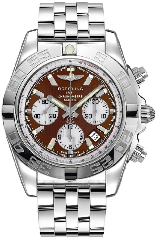 Breitling Chronomat 44 Stainless Steel Brown Dial